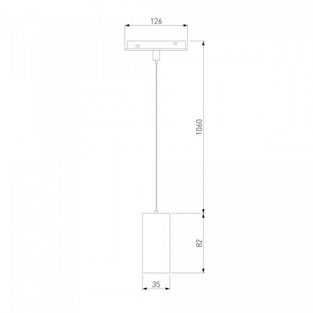 фото Slim Magnetic Трековый подвесной светодиодный светильник 7W 4200K Amend чёрный 85518/01
