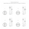 фото Выключатель на 4 положения двухклавишный Vintage слоновая кость матовый/хром W5822055