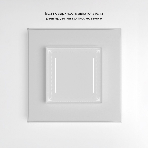 фото Умный сенсорный выключатель двухклавишный (белый) W4523001