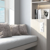 фото Рамка из стекла на 3 поста Senso белый soft-touch W0033101