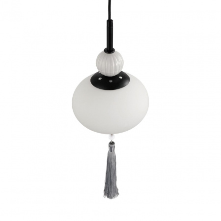фото Черный/серый/белый, металл/керамика/стекло Подвес Е14 1*40W 220V GLORIYA NEOCLASSI, арт. 8273/1A