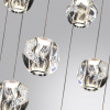 фото Хром/прозрачный/металл/акрил Люстра каскадная LED 120W 4000K 6000Лм JEMSTONE L-VISION, арт. 5084/120L