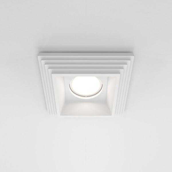 Встраиваемый светильник Maytoni Technical Gyps Modern DL005-1-01-W, белый