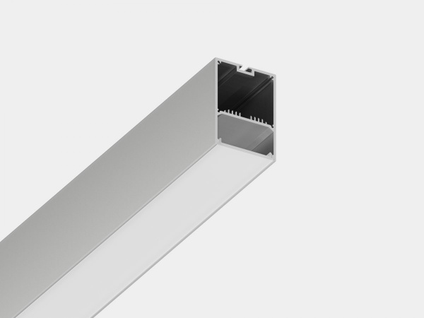 Подвесной/накладной алюминиевый профиль SWG Design LED LS 4970, 2500 мм, анодированный, LS.4970-R