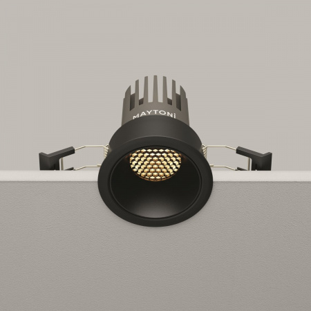 фото Встраиваемый светильник Maytoni Technical Dip DL115-10W-2.7K-B, черный