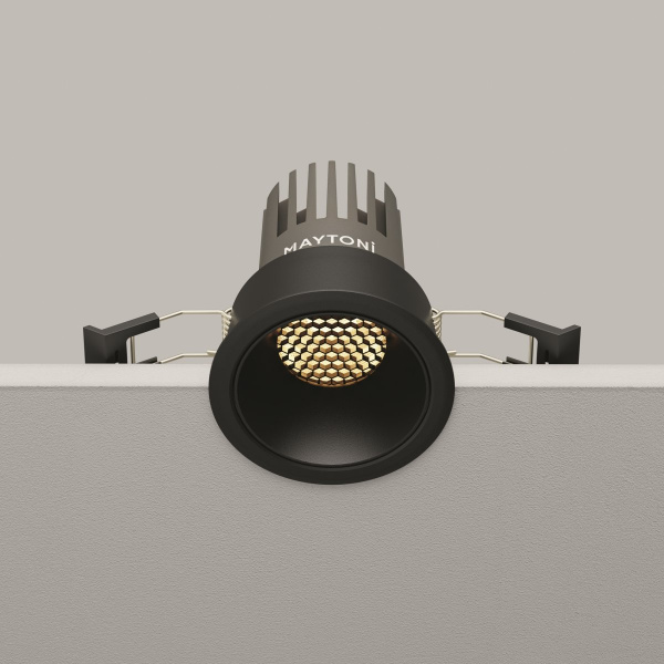 фото Встраиваемый светильник Maytoni Technical Dip DL115-10W-2.7K-B, черный