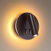 фото Черн/металл Наст-й св-к с лампой д/чтения с выкл LED 9W 3000K 220V BEAM HIGHTECH, арт. 3911/9WL