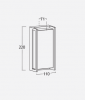 фото Светильник "Qubo" Bollard light  220V LED 17.3W 3000K  G4152 .  Цвет: темно серый