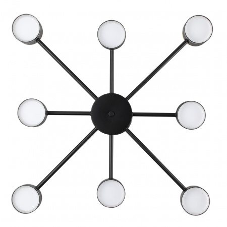 фото Черный, металл/акрил Люстра потолочная GX53 LED 8*10W + LED-проектор 4*5W 2700К 220V VIRSAVA COMFI, арт. 8234/8C