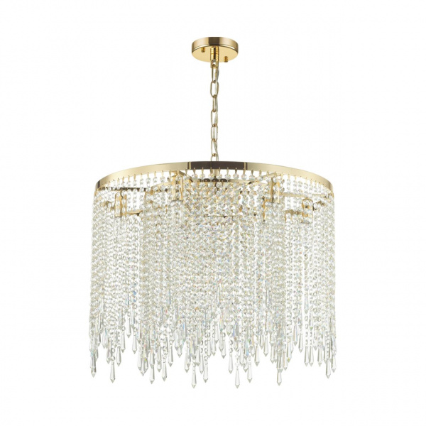 Золотой/прозрачный металл/хрусталь Люстра E14 9*40W CHOKKA MODERN, арт. 5028/9