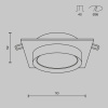 фото Встраиваемый светильник Maytoni Technical Hoop DL086-GX53-SQ-BG, черный