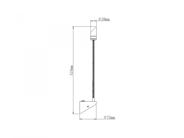 фото LED светильник настенный диммируемый WL Белый 3Вт 3000К, SWG BQ003103-A-3-DIM-WH-WW