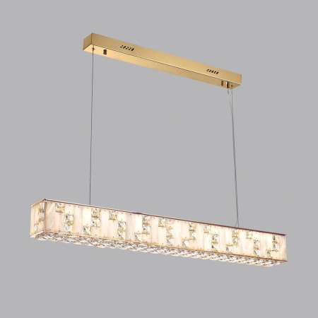 фото Золото/прозрачный/белый/металл/хрусталь/алебастр Подвес LED 35W 3700K CROSSA HALL, арт. 5072/50L