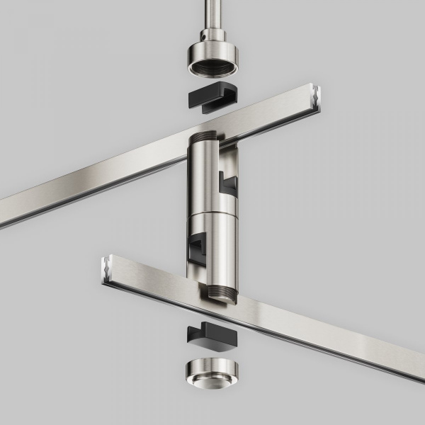 фото Крепление потолочное двойное Короткое / Short 78мм Flarity платина Maytoni Technical TRA156C-D1-PT