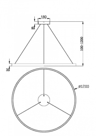 фото Подвесной светильник Maytoni Rim MOD058PL-L65W3K, белый