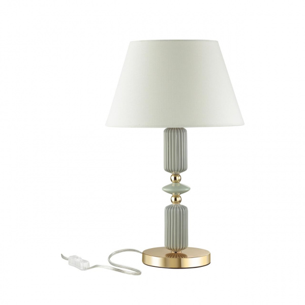 Золото/разноцветн./керамика/абажур Настольная лампа E27 1*60W CANDY CLASSIC, арт. 4861/1TA