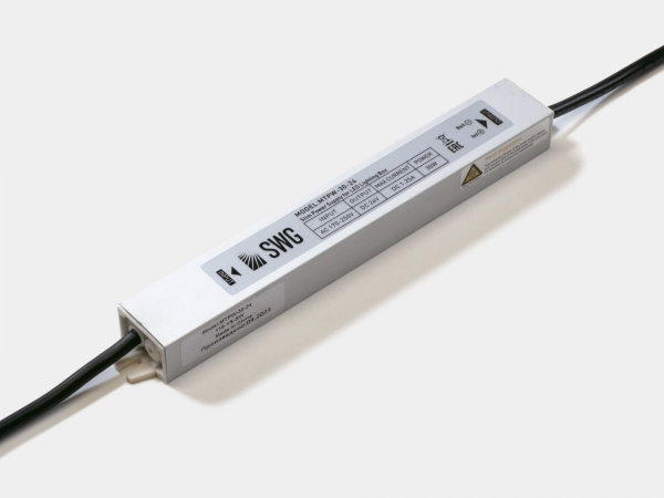 Блок питания SWG для светодиодных лент TPW, 30 W Влагозащитный, 24 V, MTPW-30-24