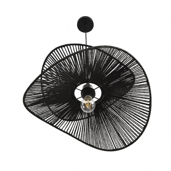 фото Черный, металл/джутовый шнур Подвес E27 40W 220V ROPE ECO, арт. 8382/1