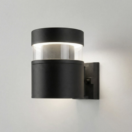 фото Уличный настенный светодиодный светильник Черный 1530 TECHNO LED