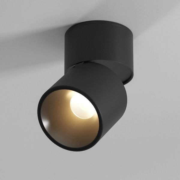 фото Светильник потолочный поворотный светодиодный Rolly 9W 3000K черный 25112/LED
