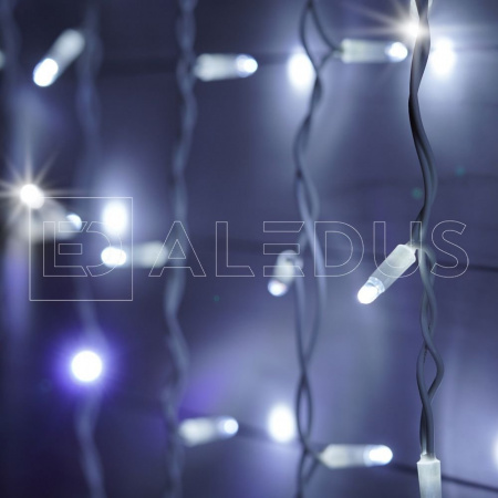 фото Бахрома (Айсикл) ALEDUS, 220 В, 3x0.9 м, белый провод, резина, белый, с мерцанием
