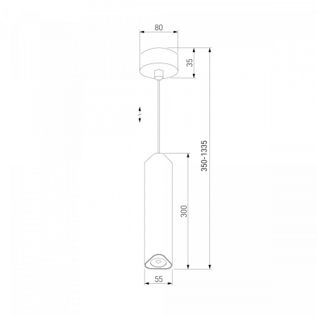 фото Светильник подвесной светодиодный Trio 12W 4000K черный 50310 LED