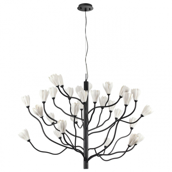 Черный матовый/белый/фарфор Люстра G4 LED 30*5W GARDI MODERN, арт. 5090/30