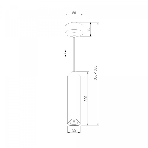 фото Светильник подвесной светодиодный Trio 12W 3000K белый 50310 LED