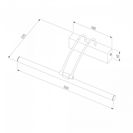 фото Настенный светодиодный светильник Simple MRL LED 10W 1011 IP20 бронза