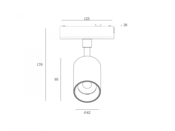 фото Светильник трековый SWG SLIM, 48В 20W черный 2700-6000К, SL-SLIM-SPBL-20-CCT