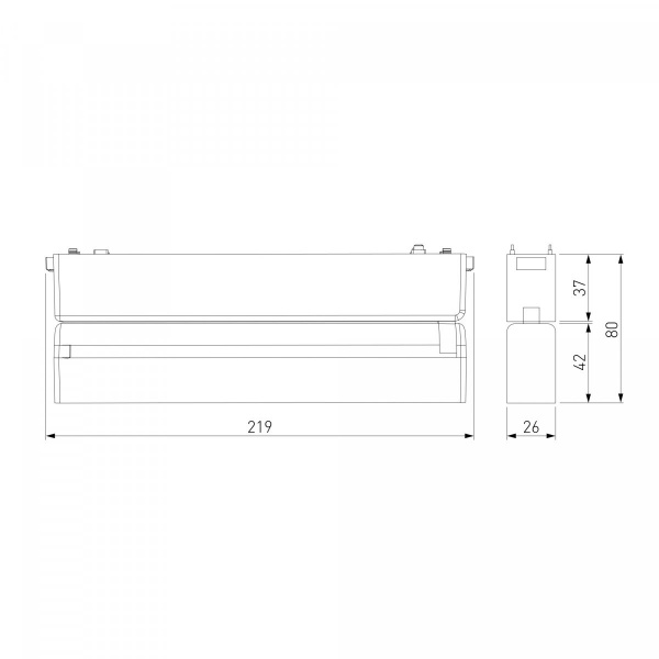 фото Трековый светильник 10W 4000K Unity Flat Magnetic 85093/01