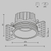 фото Встраиваемый светильник Maytoni Technical Round DL058-12W3K-TRS-BS, латунь
