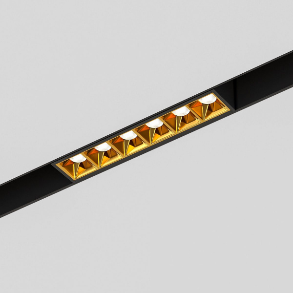 Slim Magnetic Трековый светильник 6W 4000K Artas чёрный/золото 85101/01