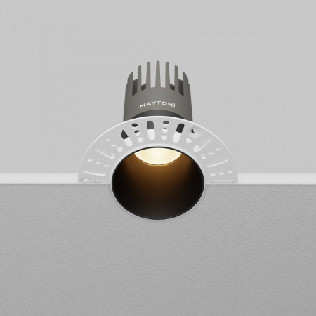 фото Встраиваемый светильник Maytoni Technical Dip DL120-10W-3K-TRS-B, черный
