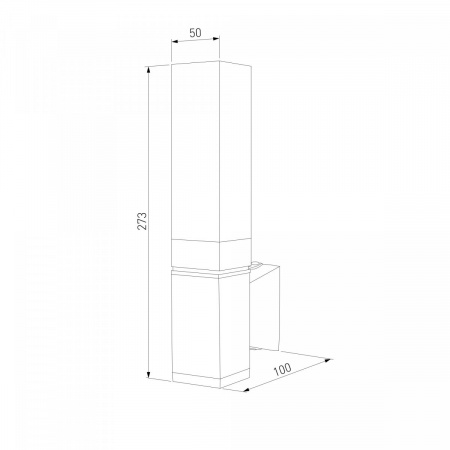 фото Настенный светодиодный светильник cерый IP54 1534 TECHNO LED