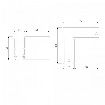 фото Slim Magnetic Коннектор угловой для накладного шинопровода белый 85090/11