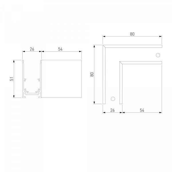 фото Slim Magnetic Коннектор угловой для накладного шинопровода белый 85090/11