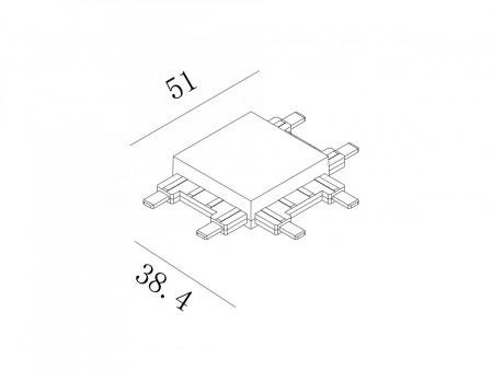 фото Коннектор системы SWG SLIM, CN-SLIM-BL-T