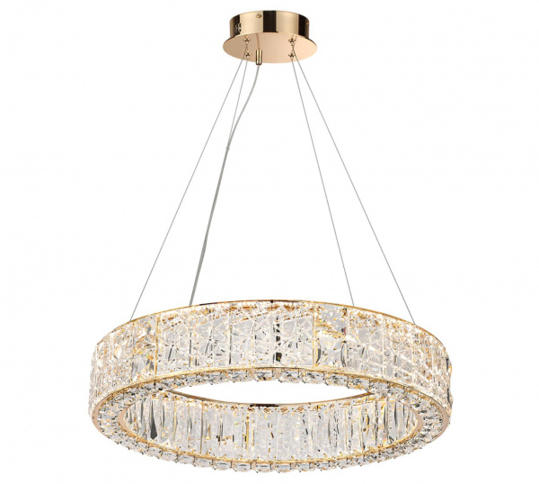фото Золото/прозрачный/металл/хрусталь/стекло Люстра LED 52W 3700K VERSION HALL, арт. 5071/70L