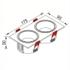 фото Свет-к LED (S2920) встр. квадр. 220-240V SMD 2*10W 4000K белый +V WO