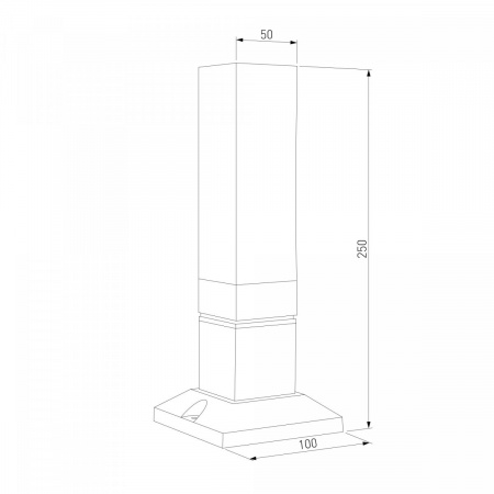 фото Ландшафтный светильник 1536 TECHNO LED 3000K чёрный IP54