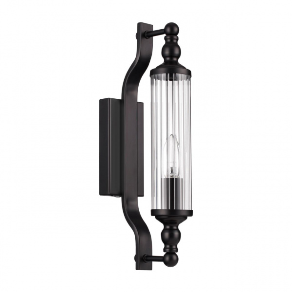 Черный/прозрачный/стекло Настенный светильник с выкл. E14 1*40W IP44 TOLERO DROPS, арт. 4941/1W