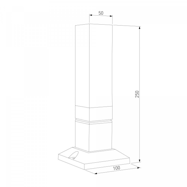 фото Ландшафтный светильник 1536 TECHNO LED 3000K чёрный IP54