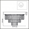 фото Хром/хрусталь металл/прозрачный Люстра потолочная Е14 4*40W 220V ZAHA CLASSI, арт. 8266/4C