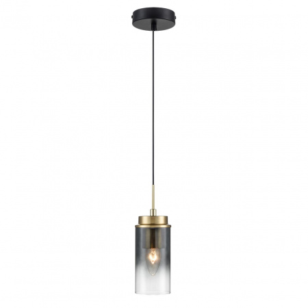фото Черный/бронза металл/стекло Подвес Е14 1*40W 220V ISHA COMFI, арт. 8101/1A