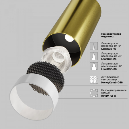 фото Встраиваемый светильник Maytoni Technical FOCUS LED C053CL-L12W2.7K-W-BS, черный