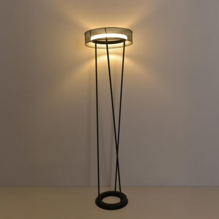 фото Черный, металл/силикон Торшер LED 30W 3000/4000/6000K 220V ALVA LEDIO, арт. 8370/30FL