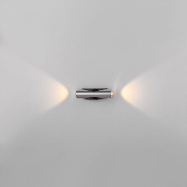 фото Настенный светодиодный светильник Steel LED черный/сталь 40109/LED