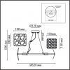 фото Хром/тонированное стекло, металл/стекло Люстра подвесная E14 6*40W 220V LIBERTI MODERNI, арт. 6588/6