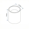 фото Свет-к LED COB накл. (WC1409) 8W 4000К IP20 36° d72*h76mm черный WO